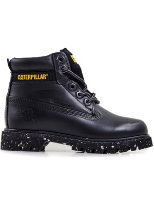 Cat 015F101090 E Colorado Black Deri Çocuk Waterproof Bot