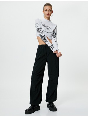 Koton Paraşüt Pantolon Kargo Cepli Rahat Kalıp