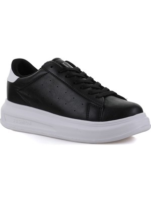 DARKSTEP Unisex Siyah Beyaz Comfort Sneaker Spor Ayakkabı