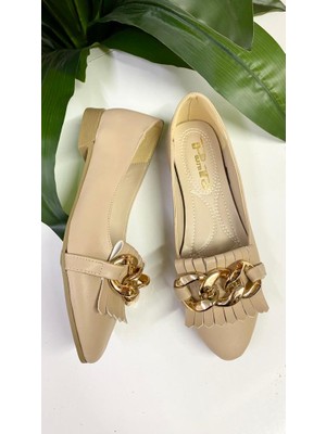 Punto 473021 Zincirli Püsküllü Düz Taban Babet