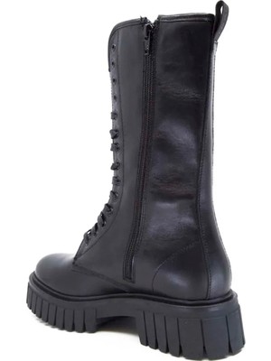 Frau Kadın Bot 86L4 Frau Poncho Boot With Wedge Outsole Nero