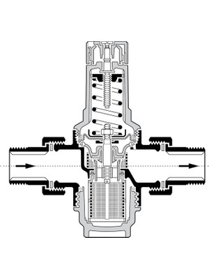 Honeywell Resideo Braukmann DN32 Entegre Filtreli Basınç Düşürücü Vana - D06F-11/4A