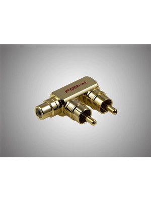For-x XY-54T Metal Y Fiş RCA Dağıtıcı Dayanıklı Metal Yapı ile Esnek Bağlantı İmkanı
