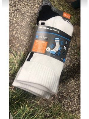 Decathlon Artengo Tenis Çorabı - Uzun Konçlu - 3 Çift - Beyaz - Rs 900