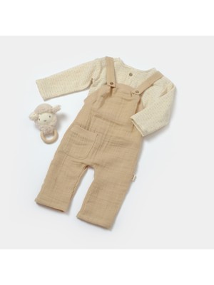 Baby Cosy Müslin Long Sleeve T-Shirt & Salopet Set