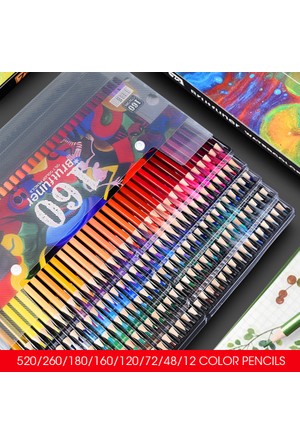 Crayons de couleur,Andstal Brutfuner Crayons De Couleur 520-260