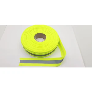 5 cm (5+2) Genişliğinde 5 mt Uzunlukta Yeşil Polyester Reflektör Şerit