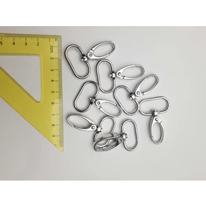 Gümüş Renginde Metal Klips Paris Çanta Kancası  Bir Pakette 2 Adet