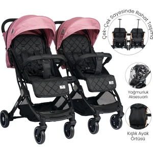 Fiorano New Kabin Boy İkiz Bebek Arabası - Rose Quartz