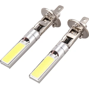 2x H1 Xenon Beyaz 6000K 7.5W Cob LED Smd Drl Sürüş Sis Farı Başkanı Ampul (Yurt Dışından)