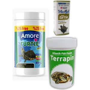Kaplumbağa Yemi 125 ml Terrapin 100 ml Multivitamin Seti