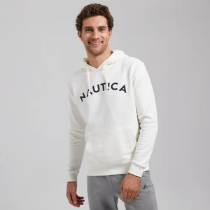 Nautıca Erkek Krem Standart Fıt Uzun Kollu Sweatshırt KE37604T.1MA
