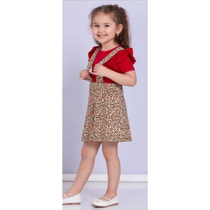 Leopar Baskılı Etekli Takım