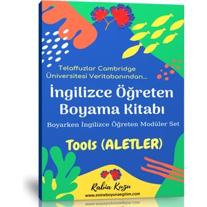 İngilizce Öğreten Boyama Kitabı (Tools Aletler)