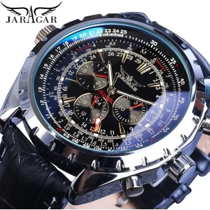 GMT1144-2SMALL Jaragar 2020 Mavi Cam Aviator Serisi Askeri Gerçek Erkek Spor Otomatik Kol Saati Üst Marka Lüks Mekanik Erkek Saat Saat (Yurt Dışından)