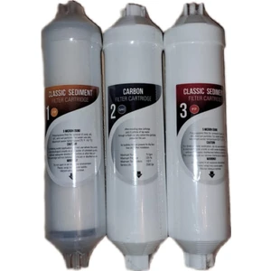 Kapalı Kasa 12'' Su Arıtma Cihazı Filtresi Vontron Membranlı Inline Yıllık Filtre Seti