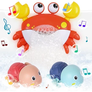 Bebek Banyo Oyuncağı, Yengeç Banyo Köpüğü Yapma Makinesi, 2 Paket Rüzgarla Çalışan Kaplumbağa Küvet Oyuncakları, Çocuklar Için Banyo Oyuncakları Erkek Grils (Yurt Dışından)