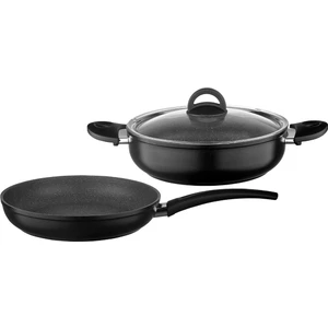3 Parça Granit Set 26 cm Derin Tencere-Tava