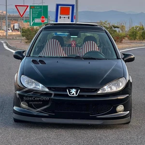 Peugeot 206 206+ 1998-2012 Uyumlu Üniversal Astra H Lip Esnek Ön Lip 2 Parça Tampon Altı Dil Karlık Ön Ek