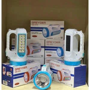 GD-410 Şarjlıelfeneri 3W 12 LED Güneş Enerjili