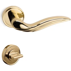 Elara Rozetli Kapı Kolu Altın Renk Wc