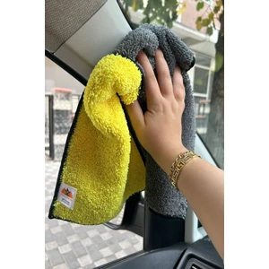 Fine Clean ( 1 Adet ) Mikrofiber Çift Taraflı Araba Oto Yıkama ve Kurulama Bezi 30*60CM