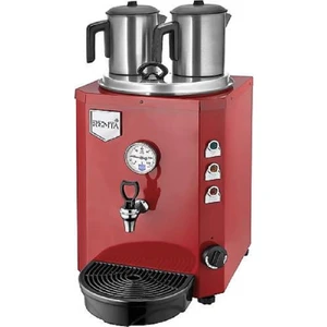 2 Demlikli Jumbo Çay Makinesi 13 lt (Kırmızı)