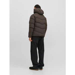 Jack & Jones Logo Baskili Kapüsonlu Puffer Mont - Vesterbro