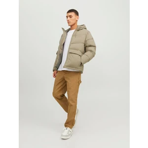 Jack & Jones Logo Baskili Kapüsonlu Puffer Mont - Vesterbro