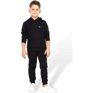 Unisex Kız ve Erkek Çocuk Kapüşonlu Alt ve Üst Eşofman Takım Yüzde Yüz Pamuk Çocuk Pijama Takım