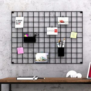 Catchme Metal Fotoğraf Askısı Tel Pano Notluk Siyah 55 x 75 cm