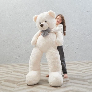 % 100 Yerli - Papyonlu Sevimli Büyük Peluş Ayıcık, 130 cm