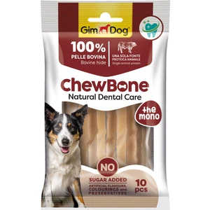 Rawhide Sticks Burgu Köpek Çiğneme Kemiği 5  9 x 10 mm 80 gr 10'lu Naturel