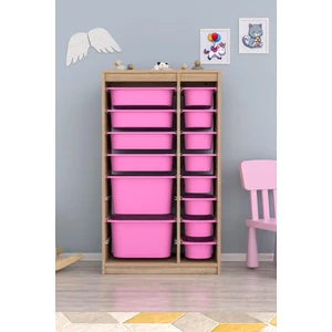 Montana Xs Pembe 14 Sepetli Dolap Çok Amaçlı Dolap 2d4k8u
