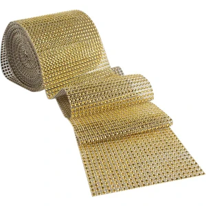 Kına Atölyesi 24 Sıralı Şerit Boncuk Gold 3 Metre