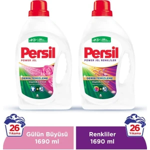 Sıvı Çamaşır Deterjanı Gülün Büyüsü 1690 ml + Color 1690 ml