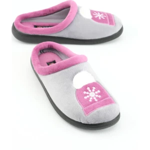 Kışlık Kadın Nakışlı Tasarım Ev Bahçe Gondol Terlik