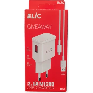 Ba1 Micro USB Şarj Seti 2.1A