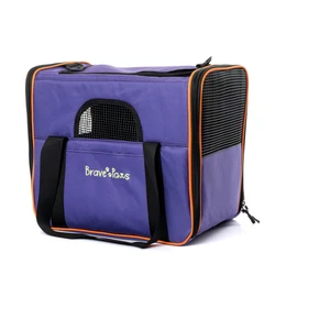 BRAVE PAWS Kedi Köpek Taşıma Çantası  Kare Model Yırtılmaz Plastik Fileli