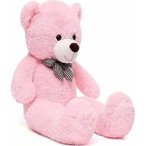 % 100 Yerli - Papyonlu Sevimli Büyük Peluş Ayıcık, 130 cm