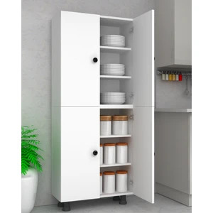 Home Gallery 1. Sınıf Mdf 6 Bölmeli 4 Kapaklı Çok Amaçlı Dolap Kiler Banyo Mutfak Dolabı