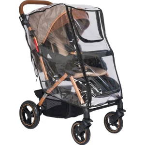 MorBebe 14 Mikron Dayanıklı, Fermuarlı ve Kansorejen Madde İçermeyen Siyah Bebek Arabası Yağmurluğu – Güvenli ve Su Geçirmez Koruma