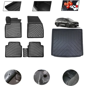 Ford Focus Stw Üst Kısım 2020 Model 4d Bagaj Paspas Set