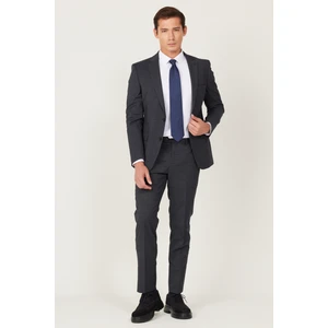 Altınyıldız Classics Ekstra Slim Fit Dar Kesim Mono Yaka Desenli Takım Elbise