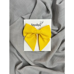 Asya Kus Collection Asyakuş Kadın Sarı Fiyonk Otomatik Toka