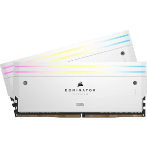 Dominator Titanium White RGB 32GB (2X16GB) 7200MHz DDR5 CL34 Ram CMP32GX5M2X7200C34W