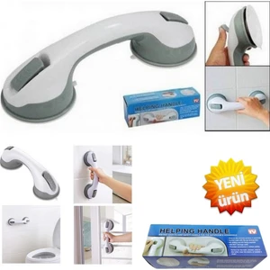 Mrt Bilişim Kilitlenebilir Vantuzlu Banyo Tutacağı - Helping Handle Güçlü Çift Vantuz Kilitli Banyo Kaydırmazı