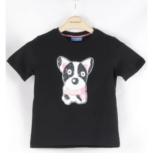 Alexander Gardi Pul Payet Köpek Desenli Çocuk T-Shirt (C22-90600)