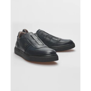 Hakiki Deri Lacivert Erkek Spor Ayakkabı