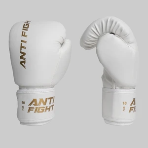 Antifight Basic Beyaz Gold Baskılı Boks Eldiveni